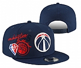 Wizards Team Logo Navy 75th Anniversary Adjustable Hat YD,baseball caps,new era cap wholesale,wholesale hats